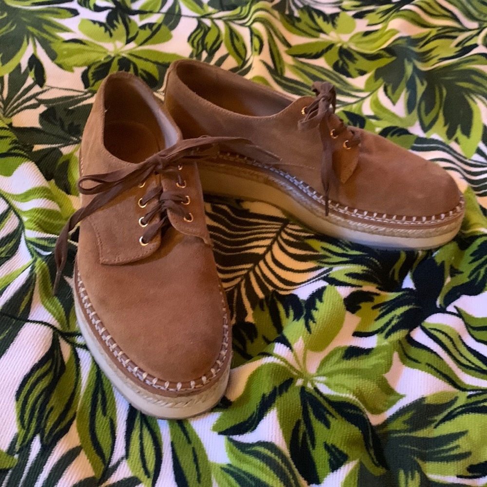 Suede platform sneakers